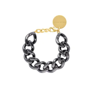 Mini Flat Chain Bracelet Ultrablack