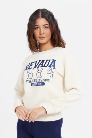 Women Cream Nevada Sweatshirt